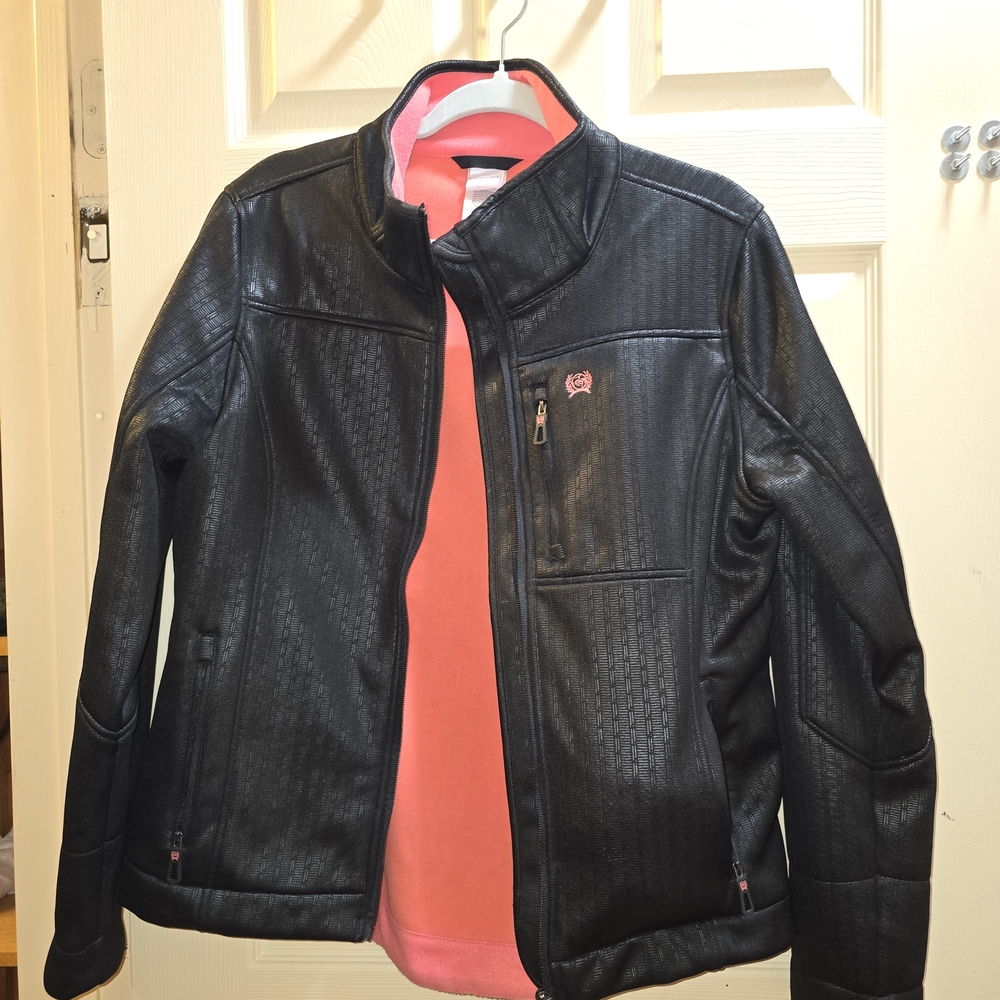 Cinch Miller Storm Defense Concealed Carry Jacket Women's Large Embossed Black - Picture 2 of 13